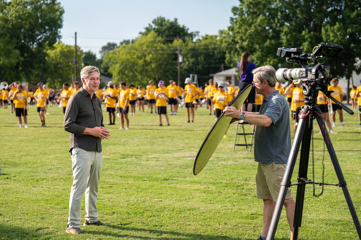 CBS News correspondent Steve Hartman came to campus to feature Kent's story CBS News correspondent Steve Hartman