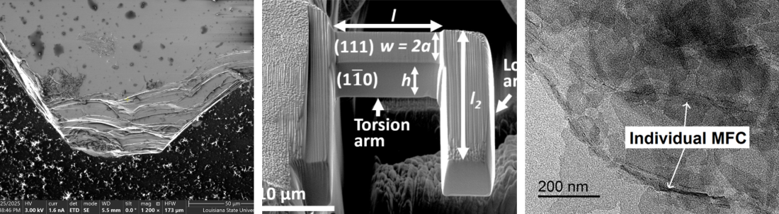 A quaternary Zintl pnictide oxide, micron-scale cantilever bending test and cellulose nanoparticles in drilling fluies