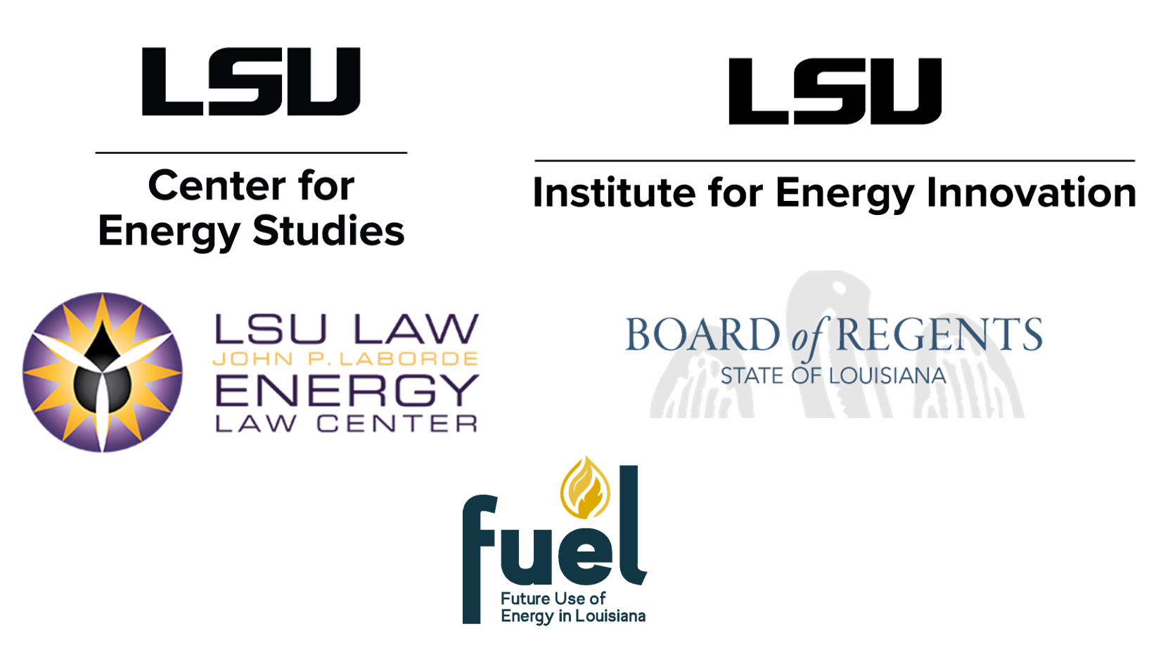 ces, iei, fuel, bor, mineral law logos