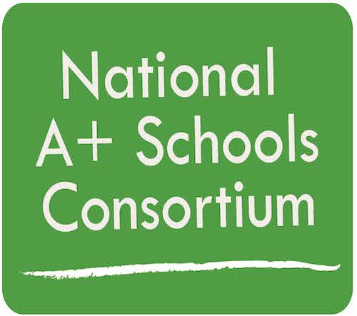 nasc logo green background that reads national Aplus schools consortium