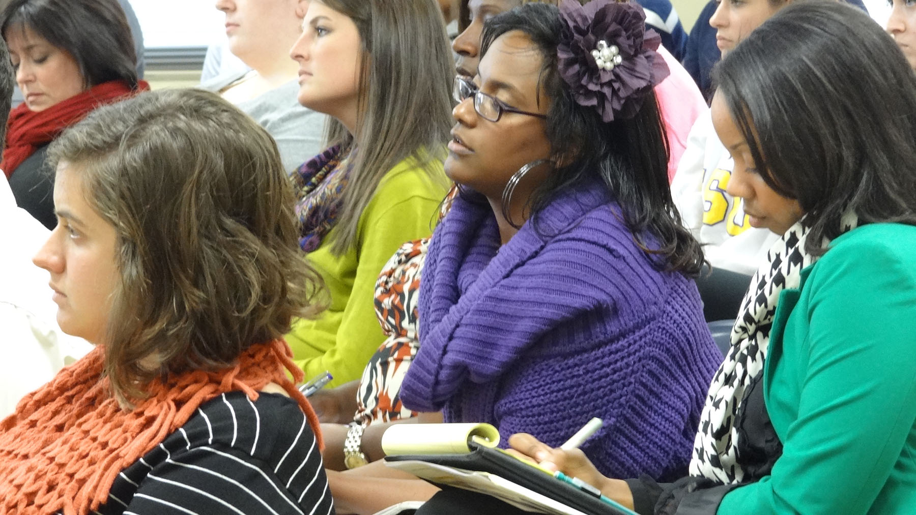 audience listening to a lecture