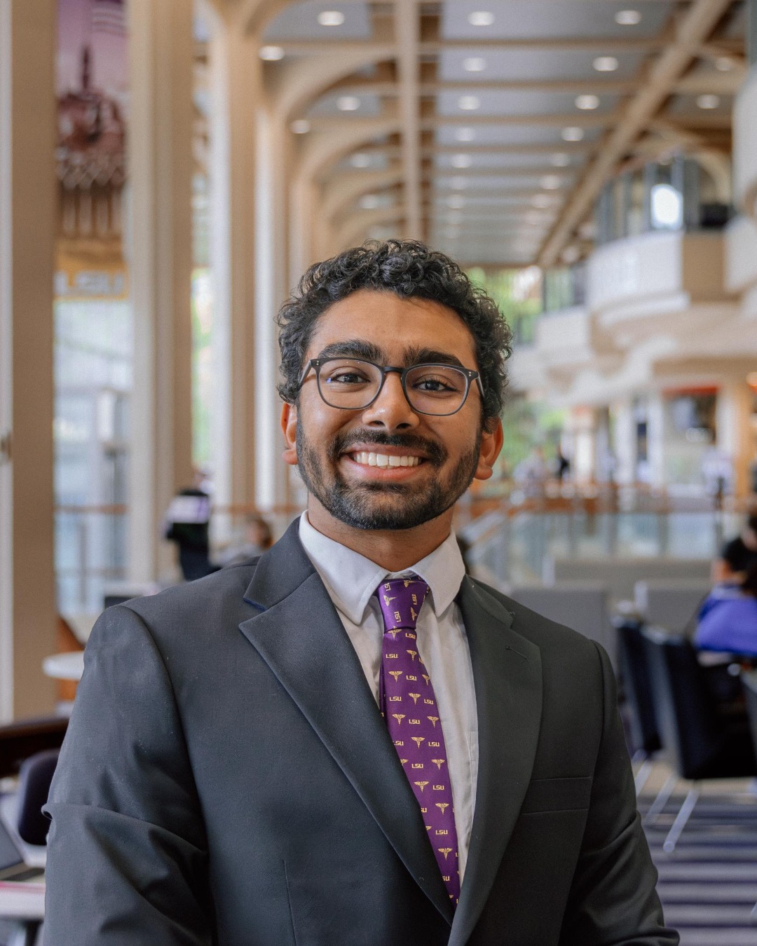 Photo of LSU Honors student Mihir Babbar in the Student Union