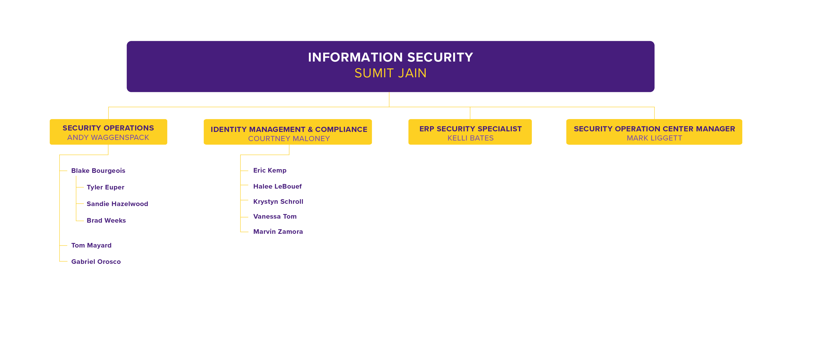 LSU ITS IT Security Org Chart