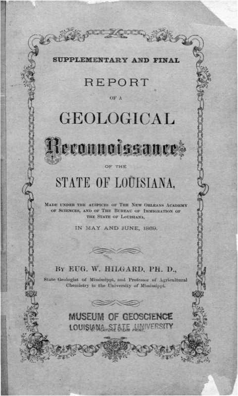 Supplementary and Final Report of a Geological Reconnaissance of the State of Louisiana