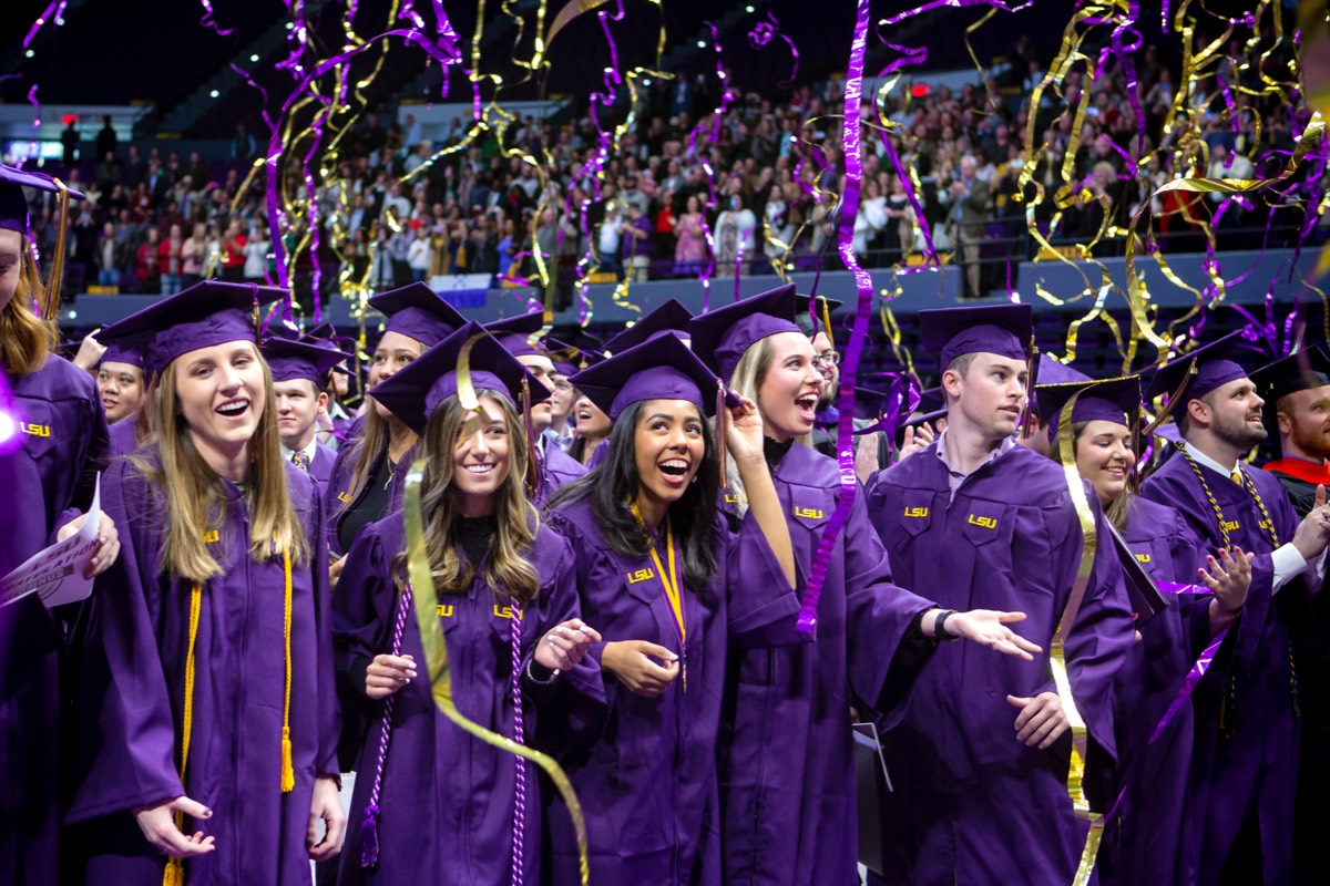 Students at Fall Commencement