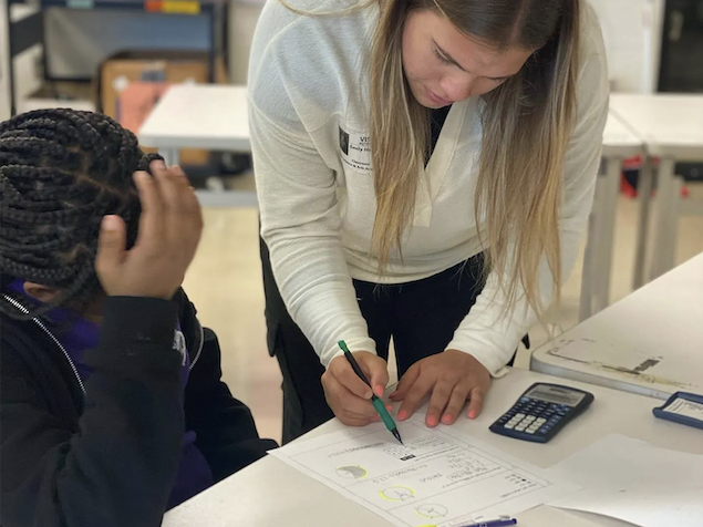 Geaux Teach image featuring a student and teacher